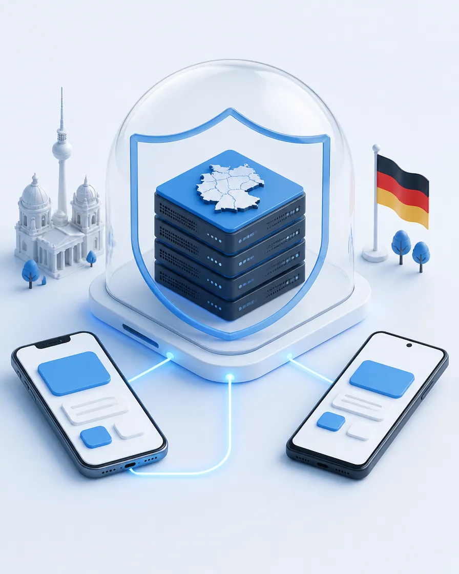 iOS und Android App mit gemeinsamem Backend in Deutschland