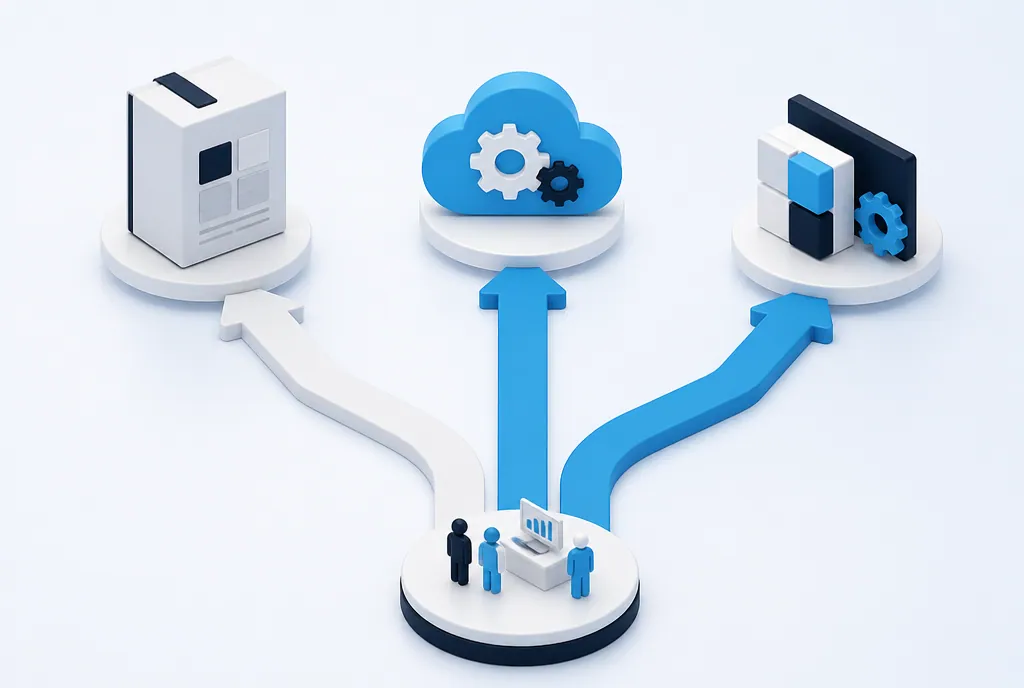 Drei Wege zum ERP ERP KMU Vergleich: Standard-ERP, Cloud-ERP und individuelles ERP