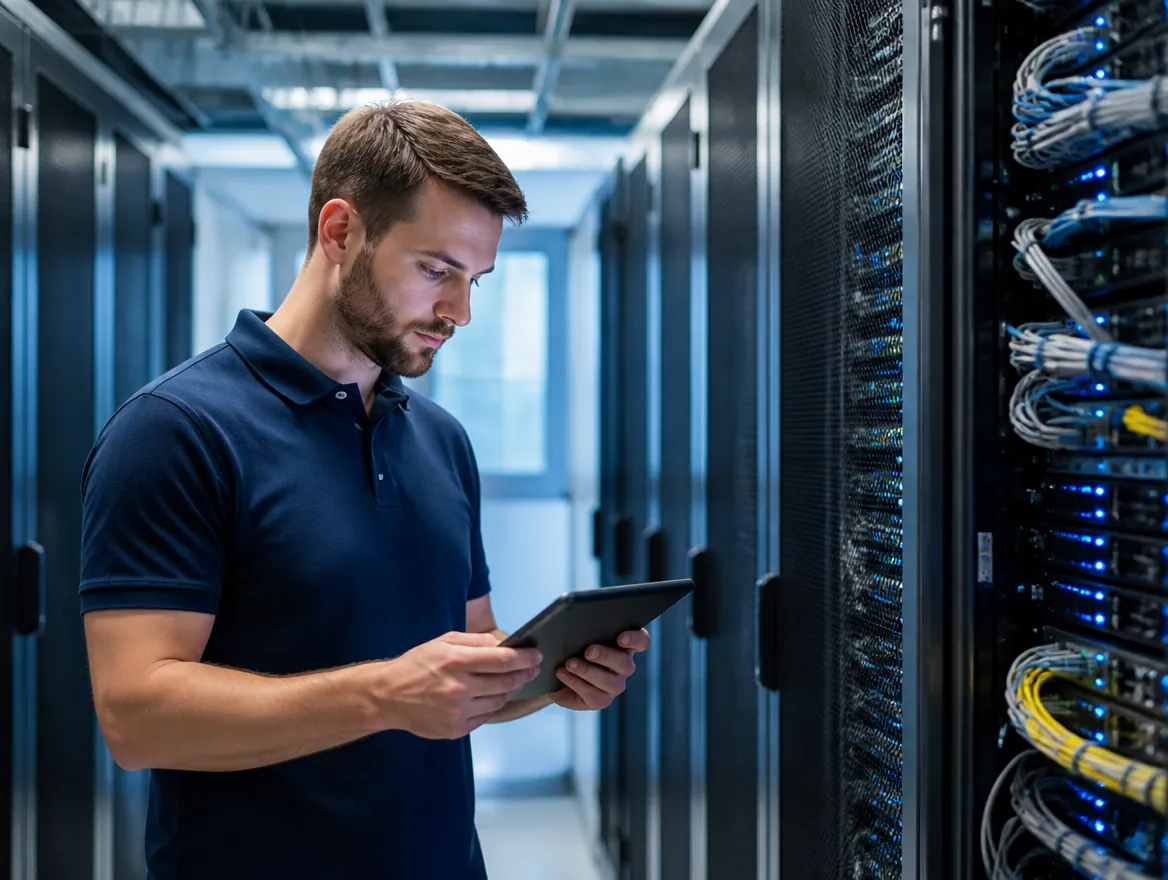 IT-Infrastruktur von 5werk IT-Infrastruktur Beratung – Serverraum mit moderner Netzwerktechnik